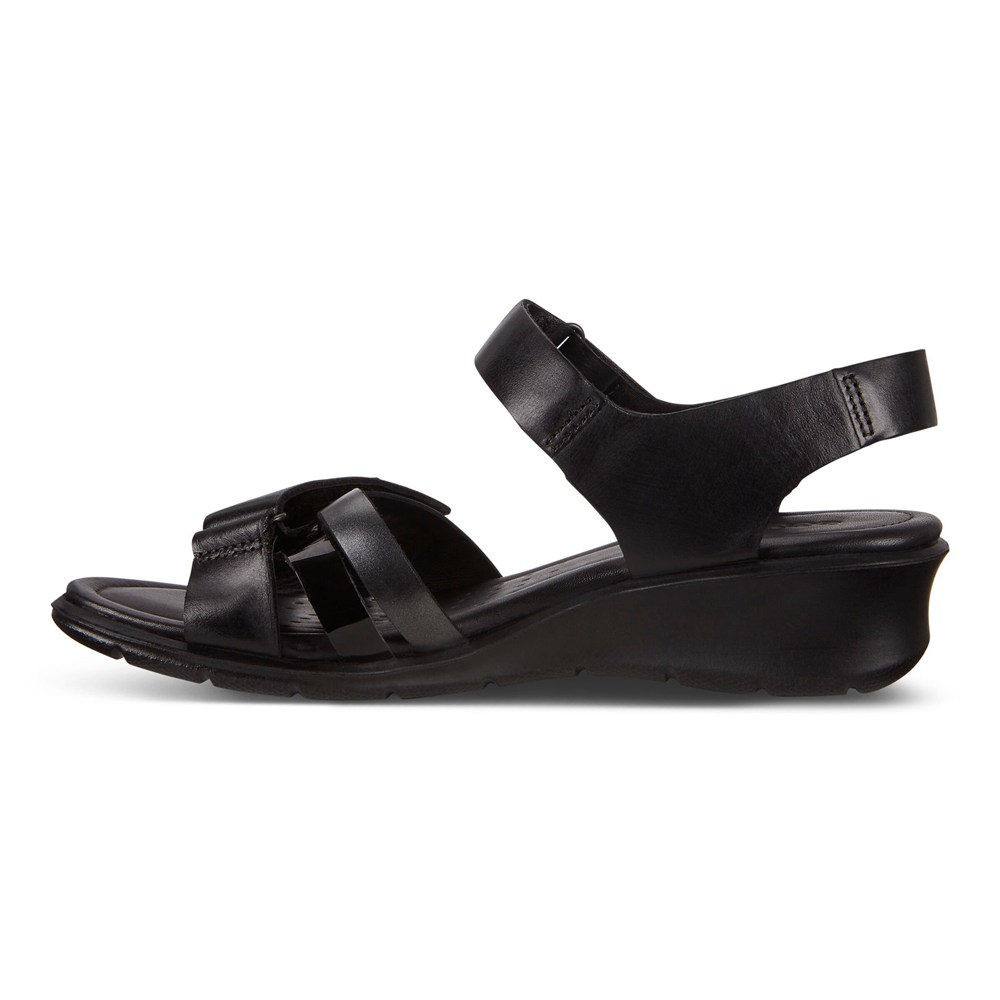 Sandalias Mujer - ECCO Felicia Adjustable Strap - Negros - MTU813270